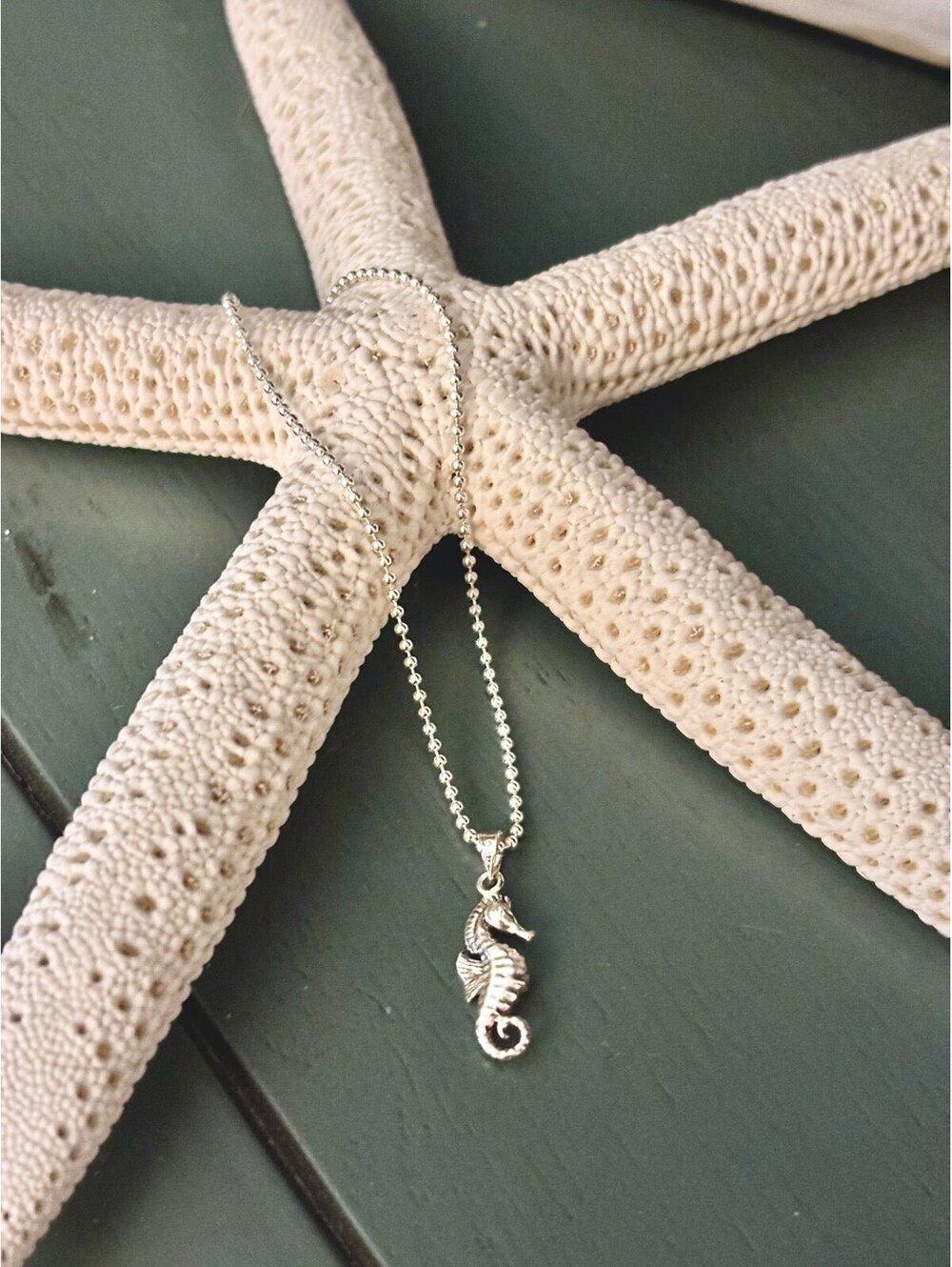 Seahorse Ankle Bracelet .925 Sterling Silver